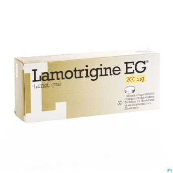 Lamotrigine eg 200 mg comp disp 30 x 200 mg