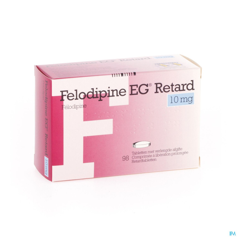 Felodipine eg retard 10mg comp liber prol 98x10mg