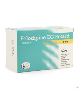 Felodipine eg retard  5mg comp liber prol 98x 5mg