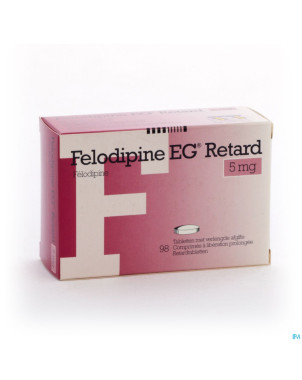 Felodipine eg retard  5mg comp liber prol 98x 5mg