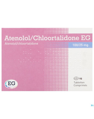 Atenolol chlortal eg comp 98x100mg/25mg