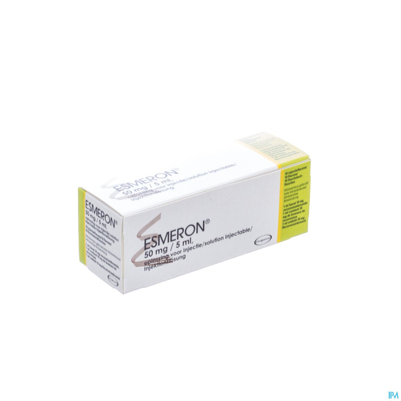 Esmeron 10mg/ml sol inj fl 10 x 5ml