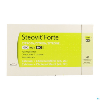 Steovit forte 1000mg/800ui  comp croq 28