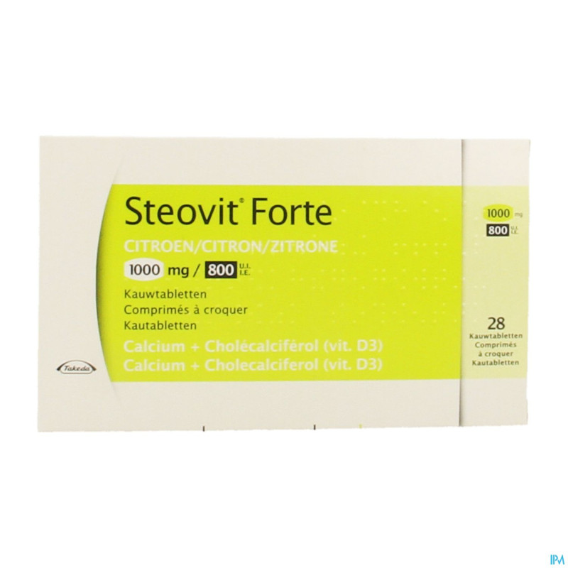 Steovit forte 1000mg/800ui  comp croq 28