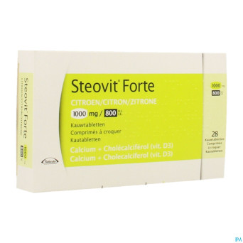 Steovit forte 1000mg/800ui  comp croq 28