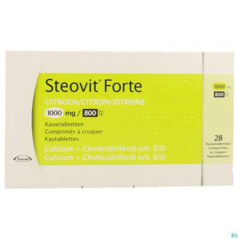 Steovit forte 1000mg/800ui  comp croq 28