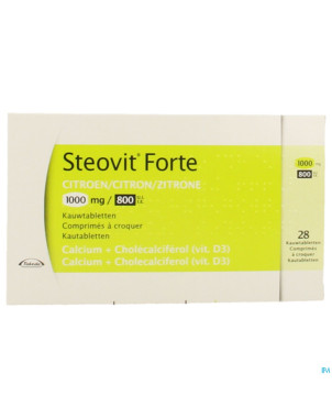 Steovit forte 1000mg/800ui  comp croq 28