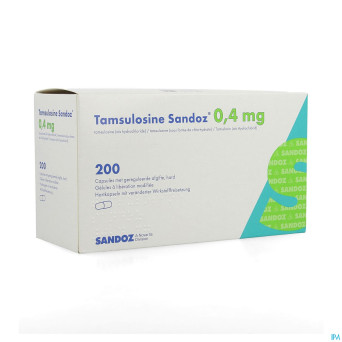 Tamsulosine sandoz 0,4mg lib.modif. caps 200x0,4mg