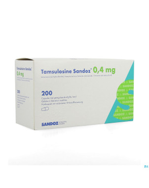 Tamsulosine sandoz 0,4mg lib.modif. caps 200x0,4mg