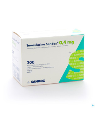 Tamsulosine sandoz 0,4mg lib.modif. caps 200x0,4mg