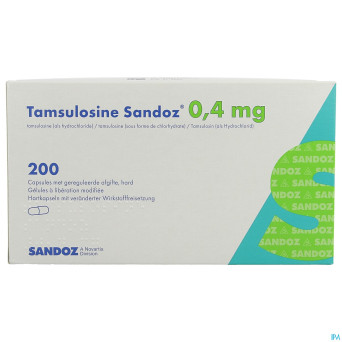 Tamsulosine sandoz 0,4mg lib.modif. caps 200x0,4mg