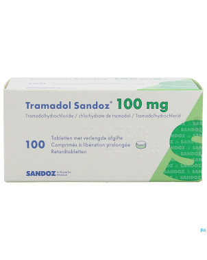 Tramadol 100 sandoz comp liberat prol 100 x 100 mg