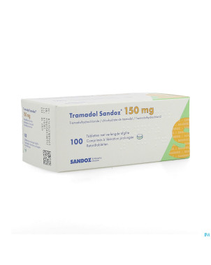 Tramadol 150 sandoz comp liberat prol 100 x 150 mg