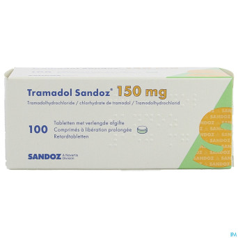 Tramadol 150 sandoz comp liberat prol 100 x 150 mg