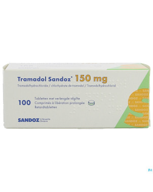 Tramadol 150 sandoz comp liberat prol 100 x 150 mg