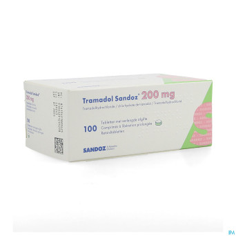 Tramadol 200 sandoz comp liberat prol 100 x 200 mg