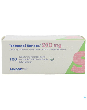 Tramadol 200 sandoz comp liberat prol 100 x 200 mg