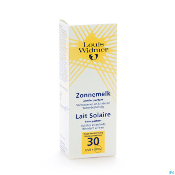 Widmer sun lait solaire 30 n/parf tube 100ml