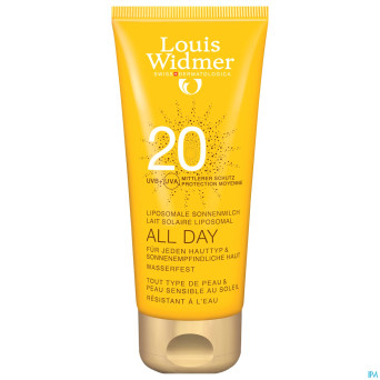 Widmer sun all day 20 parf    tube 1x100ml
