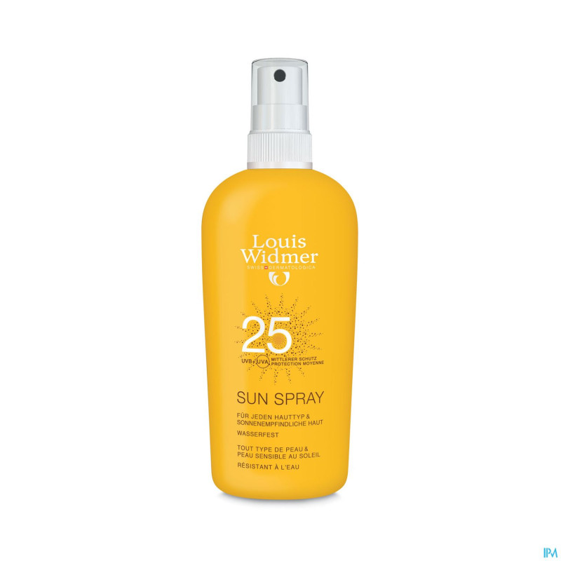 Widmer sun spray 25 n/parf fl 150ml
