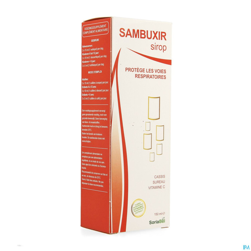 Soria sambuxir sirop sureau    150ml cfr 4176251