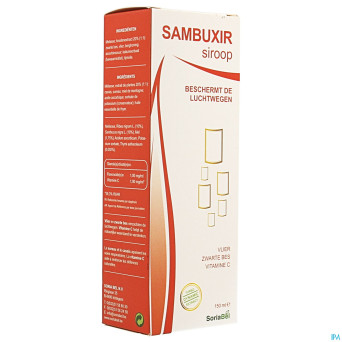 Soria sambuxir sirop sureau    150ml cfr 4176251
