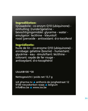 Ubixx 100    caps  30