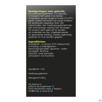 Ubixx 100    caps 150