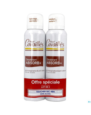 Roge cavailles deodorant femme spray    2x150ml