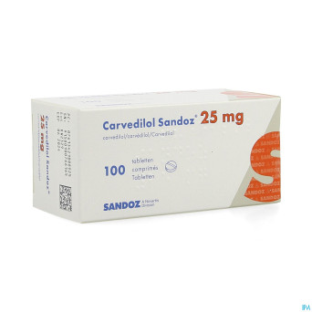 Carvedilol sandoz comp 100 x  25 mg