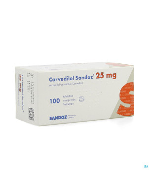 Carvedilol sandoz comp 100 x  25 mg