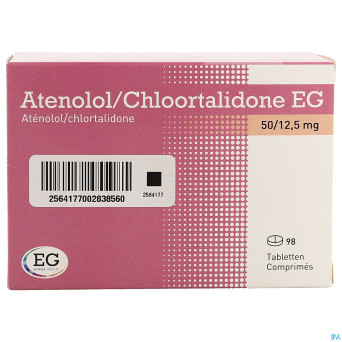 Atenolol chlortal eg comp 98x50mg/12,5mg