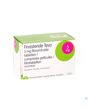 Finasteride teva 5 mg comp pell 100 x 5 mg