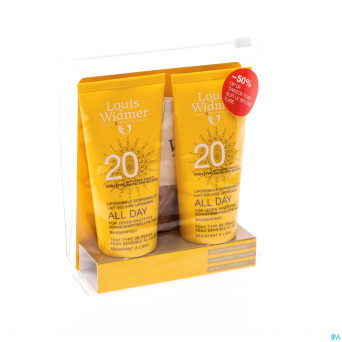 Widmer sun all day 20 parf nf    tube 2x100ml