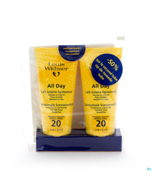 Widmer sun all day 20 n/parf nf    tube 2x100ml