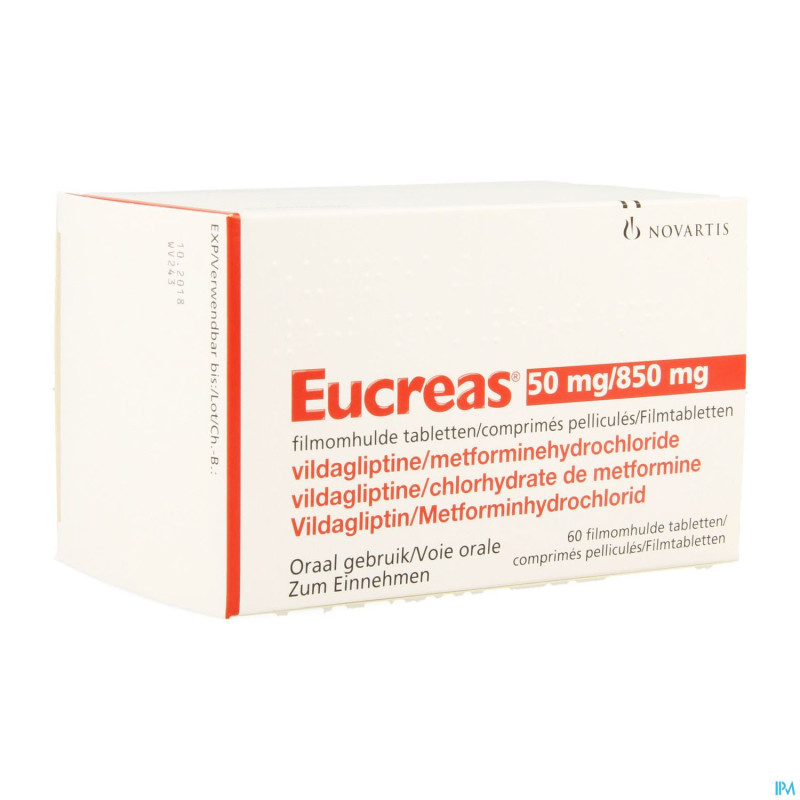 Eucreas 50 mg/ 850 mg comp pell  60
