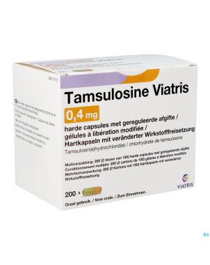 Tamsulosine viatris 0,4mg lib.prol.caps 200 blist.
