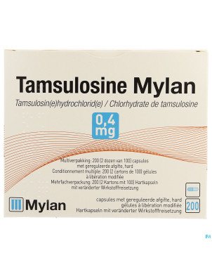 Tamsulosine viatris 0,4mg lib.prol.caps 200 blist.