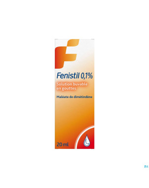 Fenistil 0,1% sol buvable 1mg/ml gutt 20ml