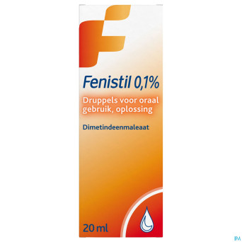 Fenistil 0,1% sol buvable 1mg/ml gutt 20ml
