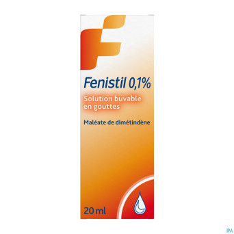 Fenistil 0,1% sol buvable 1mg/ml gutt 20ml