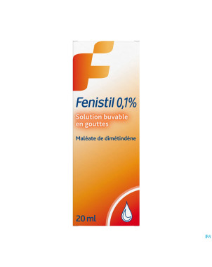 Fenistil 0,1% sol buvable 1mg/ml gutt 20ml