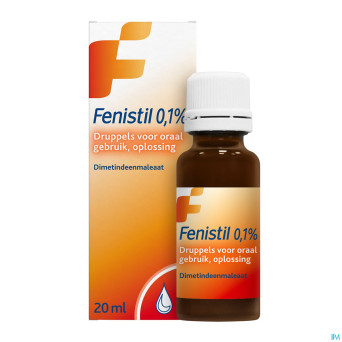 Fenistil 0,1% sol buvable 1mg/ml gutt 20ml