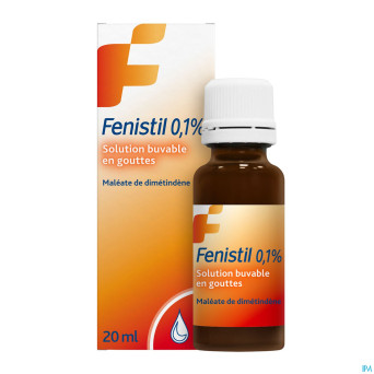 Fenistil 0,1% sol buvable 1mg/ml gutt 20ml