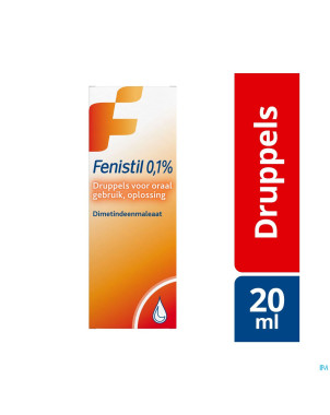 Fenistil 0,1% sol buvable 1mg/ml gutt 20ml