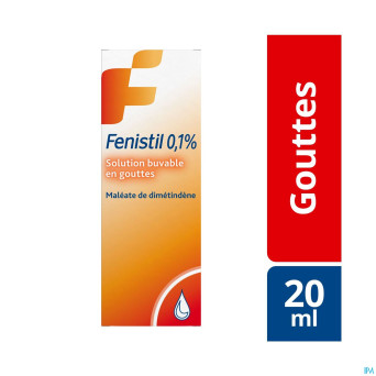 Fenistil 0,1% sol buvable 1mg/ml gutt 20ml