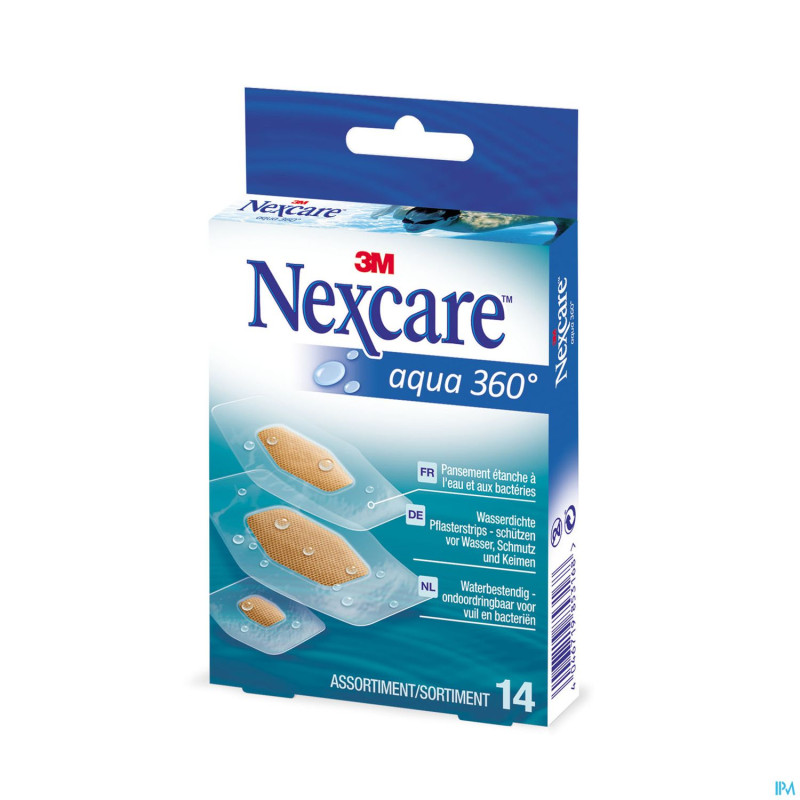Nexcare 3m aqua 360 assorted 14