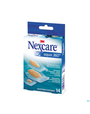 Nexcare 3m aqua 360 assorted 14