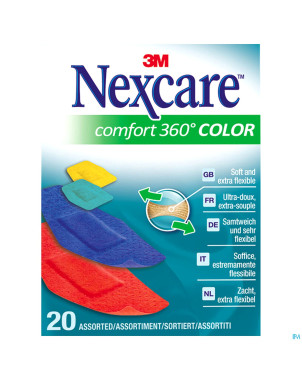 Nexcare 3m comfort strip 360 brights 20
