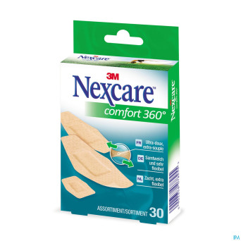 Nexcare 3m comfort strip 360 assorted 30